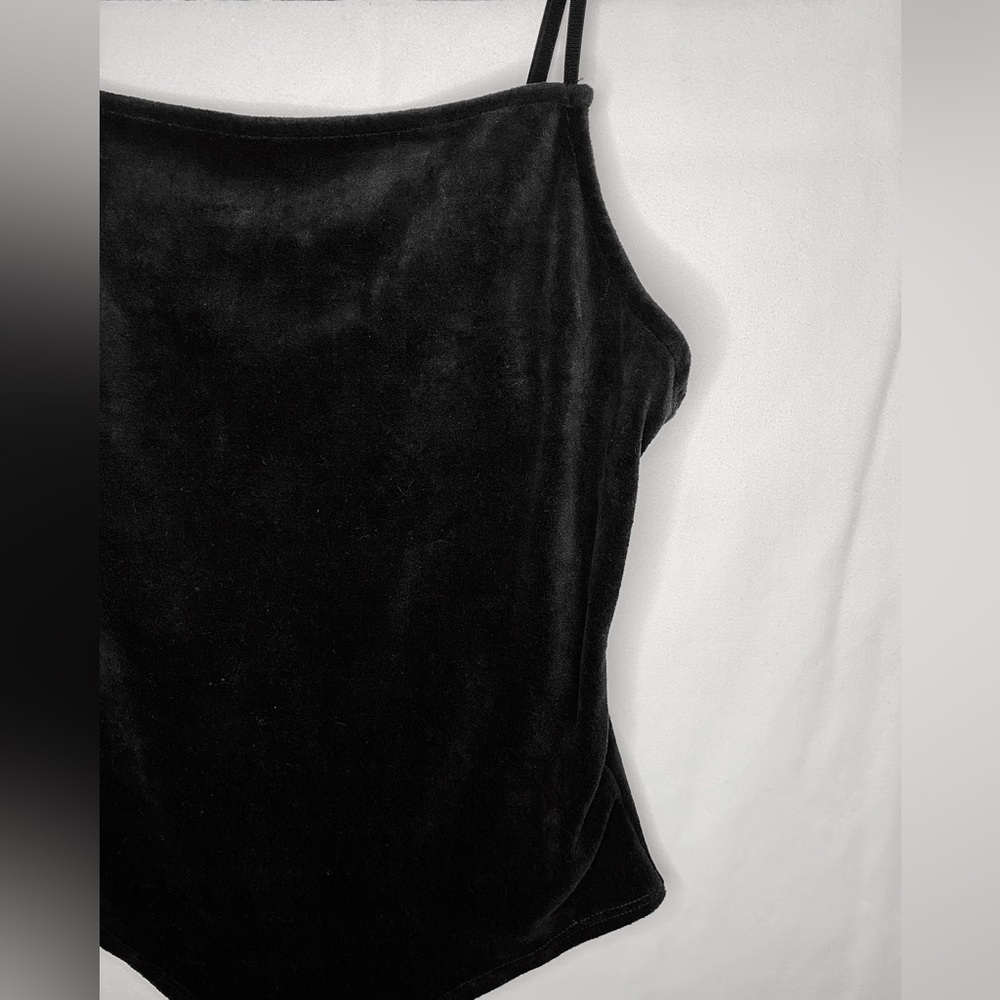 Black Velvet Bodysuit - Forever 21